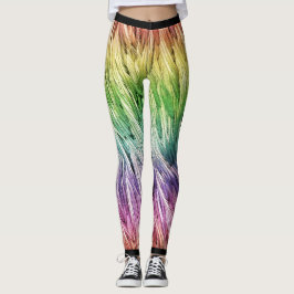 Rainbow Lite-emu gevederd Leggings