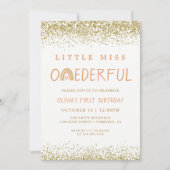 Rainbow Little Miss Onederful 1st Birthday Kaart (Voorkant)