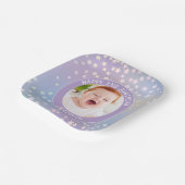 Rainbow Little Stars Kinder foto Verjaardagsfeest Papieren Bordje (Gebogen)