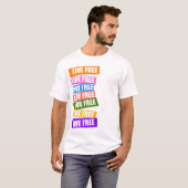 Rainbow Live Free T-shirt (Voorkant volledig)