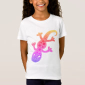 Rainbow Lizard Gecko Clip Art Illustratie T-shirt (Voorkant)