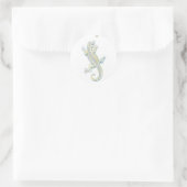 Rainbow Lizard Ronde Sticker (Tas)