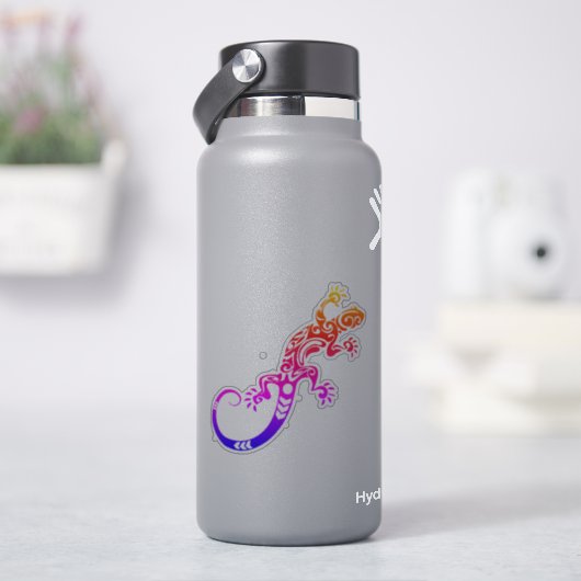 Rainbow Lizard Transparant Sticker (HydroFlask)