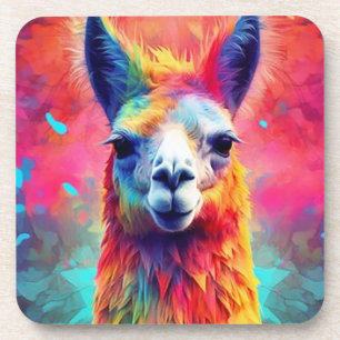 Rainbow Llama Bier Onderzetter