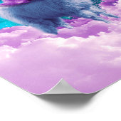 Rainbow Llama - Cat Llama Poster (Hoek)