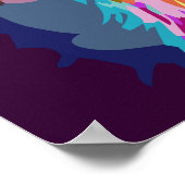 Rainbow Llama - "Don't be a Drama Llama" words Poster (Hoek)