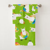 Rainbow Llama Donuts Kinder Schattige keukenset Bad Handdoek (Insitu)