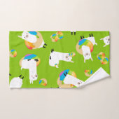 Rainbow Llama Donuts Kinder Schattige keukenset Bad Handdoek (Handdoek)