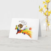 Rainbow Llama Kaart (Gele Bloem)