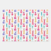 Rainbow Llama Party geschenk Wrap Set Inpakpapier Vel (Voorkant 2)