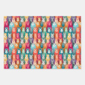 Rainbow Llama Party geschenk Wrap Set Inpakpapier Vel (Voorkant)