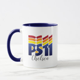 Rainbow Logo PS11 School Mok