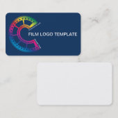 Rainbow Logo Simple Media Filmstrip Visitekaartje (Voorkant / Achterkant)