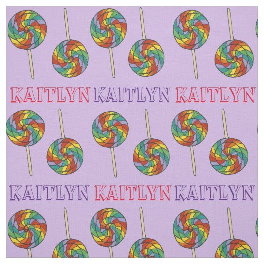 Rainbow Lollipop Lollipops - Aangepaste verbinding Stof (Swatch)