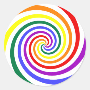 Rainbow Lollipop Ronde Sticker