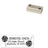 Rainbow Lollipop Snoep Winkel op aangepast adres Rubberstempel (Gestempeld)