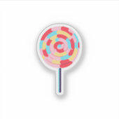 Rainbow Lollipop Sticker (Voorkant)