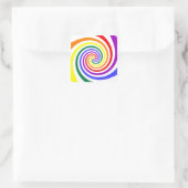Rainbow Lollipop Vierkante Sticker (Tas)
