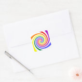 Rainbow Lollipop Vierkante Sticker (Envelop)