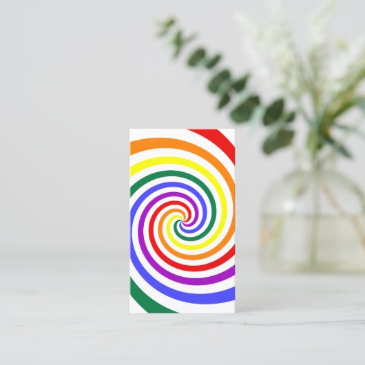Rainbow Lollipop Visitekaartje (Staand voorkant)