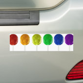 Rainbow Lollipops Bumpersticker (Op auto)