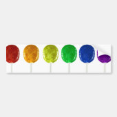 Rainbow Lollipops Bumpersticker (Voorkant)