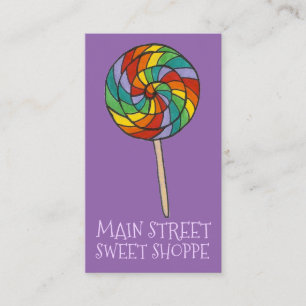 Rainbow Lolly Lollipop Snoep Sweet Shop Shoppe Visitekaartje