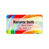 Rainbow Lolly Swirl Etiket (Voorkant)