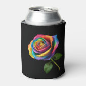 Rainbow Long Stem-Roos Blikjeskoeler (Blikje Voorkant)