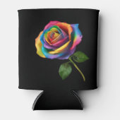 Rainbow Long Stem-Roos Blikjeskoeler (Voorkant)