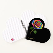 Rainbow Long Stem-Roos Notitieboek (Binnen)