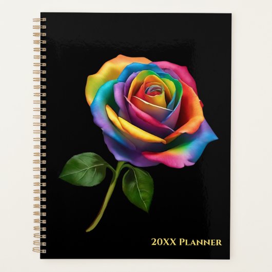 Rainbow Long Stem-Roos Planner (Voorkant)