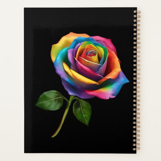 Rainbow Long Stem-Roos Planner (Achterkant)