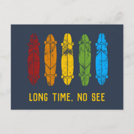 Rainbow Longboards Skateboards Aangepaste bericht Briefkaart