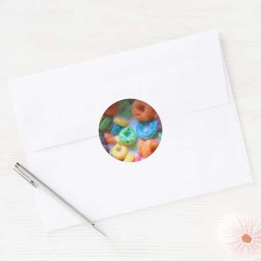 Rainbow Loops Graanpool Ronde Sticker (Envelop)
