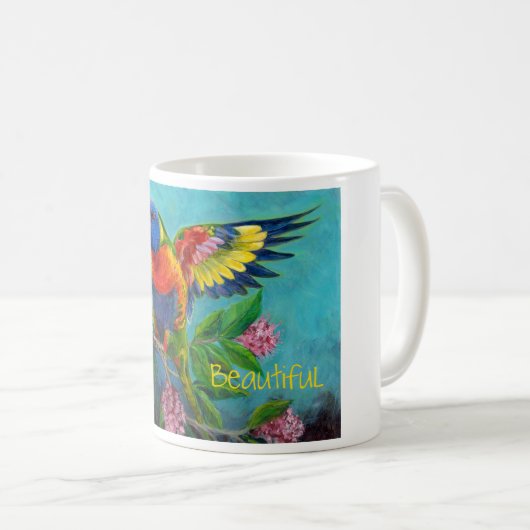 Rainbow Lori op mok (Voorkant rechts)