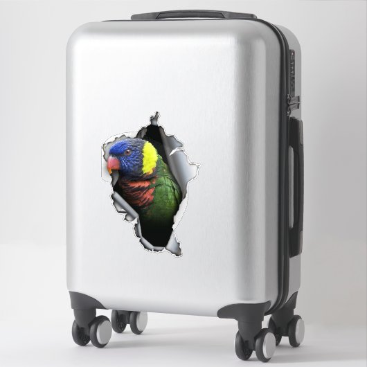 Rainbow Lorikeet Bird Decal– Exotic Parrot Sticker (Koffer)