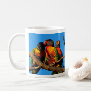 Rainbow Lorikeet foto mok koffie