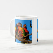 Rainbow Lorikeet foto mok koffie (Voorkant links)