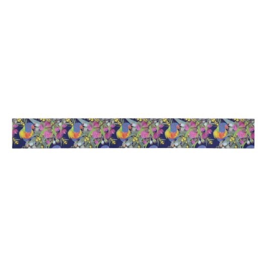 Rainbow Lorikeet Grosgrain Lint (Voorkant)