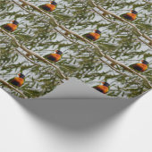 RAINBOW LORIKEET IN TREE QUEENSLAND AUSTRALIË CADEAUPAPIER (Hoek)