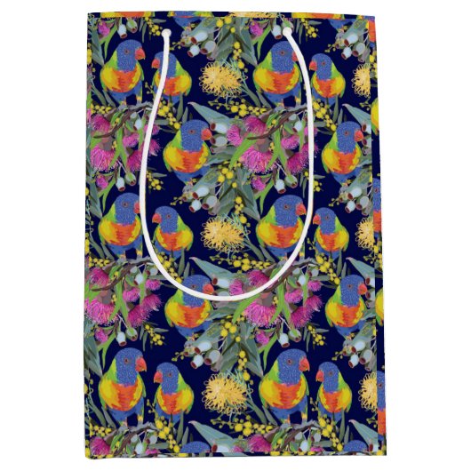 Rainbow Lorikeet Medium Cadeauzakje (Voorkant)