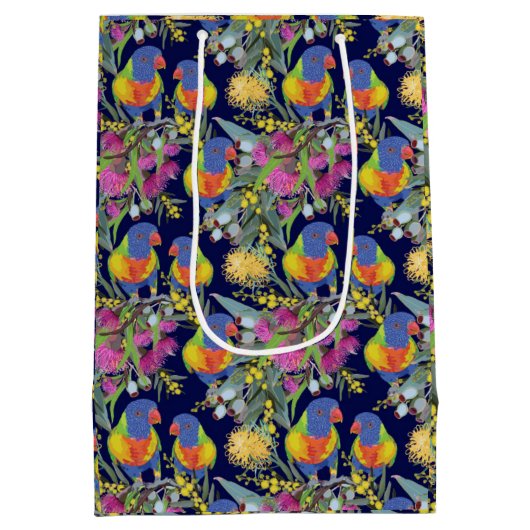 Rainbow Lorikeet Medium Cadeauzakje (Achterkant)