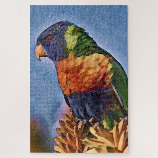 Rainbow Lorikeet Parrot Bird Legpuzzel (Verticaal)