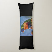 Rainbow Lorikeet Parrot Bird Lichaamskussen (Achterkant (Verticaal))