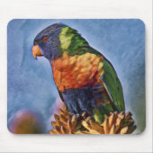 Rainbow Lorikeet Parrot Bird Muismat (Voorkant)