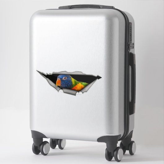 Rainbow Lorikeet Parrot Sticker – Colorful Bird (Koffer)