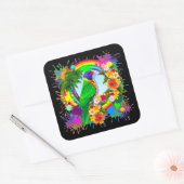 Rainbow Lorikeet Parrot Stickers (Envelop)