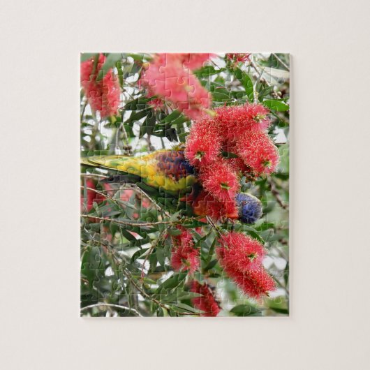 RAINBOW LORIKEET RURAL QUEENSLAND AUSTRALIË LEGPUZZEL (Verticaal)
