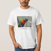 Rainbow Lorikeet T-shirt (Voorkant)